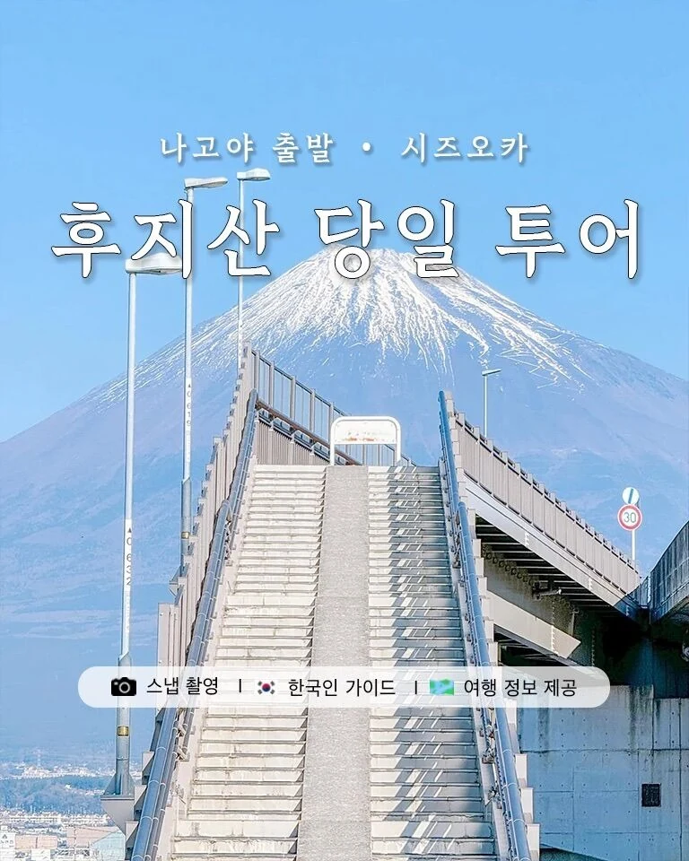 나고야에서 후지산 보러 시즈오카 가기? 전문 스냅 사진 포함 버스투어 시즈오카에서 조망하는 후지산 풍경
